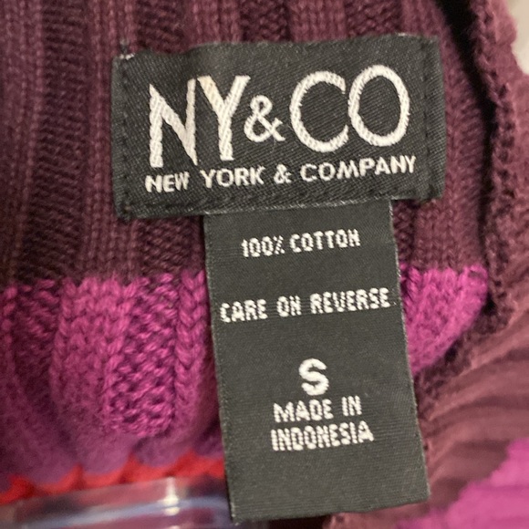 NY&CO multicolor stripes cotton sweater - Picture 9 of 9